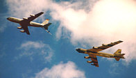 A B-52 approaching a KC-135