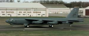 B-52 heading down the runway.....